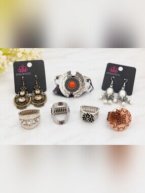 Boho Jewelry Lot NWT Rings Earrings Bracelet Mixed Fashion Accessories Bundle